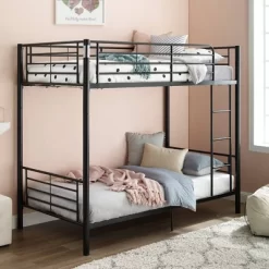 Twin Over Twin Analise Metal Bunk Bed - Saracina Home -Children's Home GUEST 01b9c11c 350a 4708 b1a7 3e76df472255