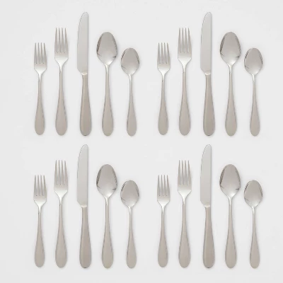 20pc Luxor 18/10 Stainless Steel Flatware Set - Threshold Signature™ 5 20pc Luxor 18/10 Stainless Steel Flatware Set - Threshold Signature™ - Image 3