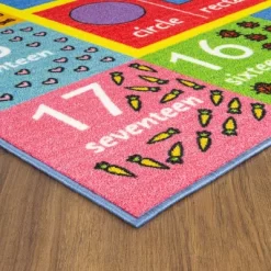 KC CUBS Boy & Girl Kids Math Symbols, Numbers & Shapes Educational Learning & Fun Game Play Area Nursery Bedroom Classroom Rug Carpet -Children's Home GUEST 02f30c84 9901 49f1 ac90 50dc1c97c757