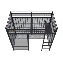 Twin Battle Den Gaming Bunk Bed With TV Mount Black - X Rocker -Children's Home GUEST 0428d40f e7d0 4f91 9518 e9921317109e