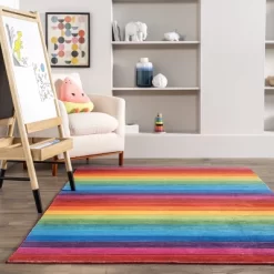 NuLOOM Henriette Rainbow Machine Washable Kids Area Rug 17 NuLOOM Henriette Rainbow Machine Washable Kids Area Rug -Children's Home GUEST 057d7748 478f 409a a34e e8f0d4d97ac1