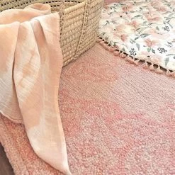 Crane Baby 5' X 7' Hand-Tufted Wool Medallion Rug - Parker Rose -Children's Home GUEST 05d97010 5d98 4a83 a8d0 259998e930b5