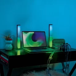 2pk Teen LED Light Bars With Sound React Novelty Table Lamp - West & Arrow