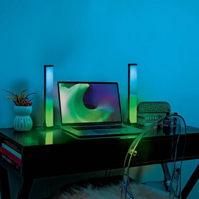2pk Teen LED Light Bars With Sound React Novelty Table Lamp - West & Arrow 3 2pk Teen LED Light Bars With Sound React Novelty Table Lamp - West & Arrow