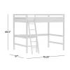 Full Caspian Loft Bed White - Hillsdale Furniture