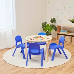 ECR4Kids SitRight Plastic Children’s Chair, Indoors And Outdoors, 11in Seat Height, 4-Pack -Children's Home GUEST 076d97e4 30b8 4974 9122 803e929b180d