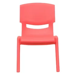 Emma And Oliver 4 Pack Plastic Stackable Pre-K/School Chairs With 10.5"H Seat -Children's Home GUEST 0890c0b8 9e5d 4920 b472 4bacd70980ad