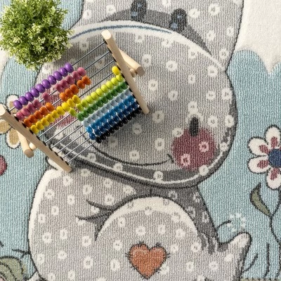 NuLOOM Edine Whimsical Hippo Kids Area Rug 7 NuLOOM Edine Whimsical Hippo Kids Area Rug - Image 5