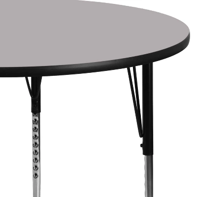 Emma And Oliver 48" Round Laminate Adjustable Activity Table 5 Emma And Oliver 48" Round Laminate Adjustable Activity Table - Image 3