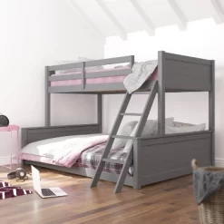 Twin Over Full Capri Wood Bunk Bed Gray - Hillsdale Furniture -Children's Home GUEST 0a7857c9 d65f 4ff6 8655 89493961b5b0