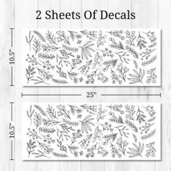 Black Flowers Wall Decor - Decalcomania -Children's Home GUEST 0b182511 9071 474e 9679 4efd0aaa70f4