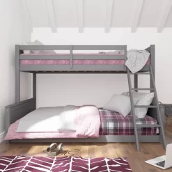Twin Over Full Capri Wood Bunk Bed Gray - Hillsdale Furniture -Children's Home GUEST 0ba356a4 1c17 49bf a835 296c999ab874