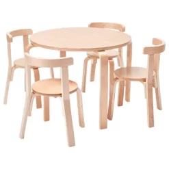 ECR4Kids Bentwood Table And Curved Back Chair Set, Kids Wood Furniture -Children's Home GUEST 0c7217e1 b97f 4ec8 8670 8db3531a0512