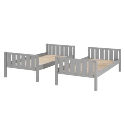 Twin Over Twin Wood Detachable Slat Bunk Bed - Saracina Home -Children's Home GUEST 0cac90f1 0cd7 487b a5f9 61e3289a24d8