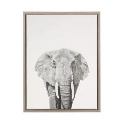 24" X 18" Elephant Framed Canvas Art - Uniek -Children's Home GUEST 0d5507b8 d42a 4e9b 8048 4a8689b188ac