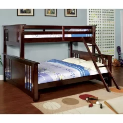 HOMES: Inside + Out Twin XL Over Queen Kids' Lea Bunk Bed Dark Walnut - IoHOMES 9 HOMES: Inside + Out Twin XL Over Queen Kids' Lea Bunk Bed Dark Walnut - IoHOMES -Children's Home GUEST 117ac477 5ca8 499e bf2e fe03354b2a33