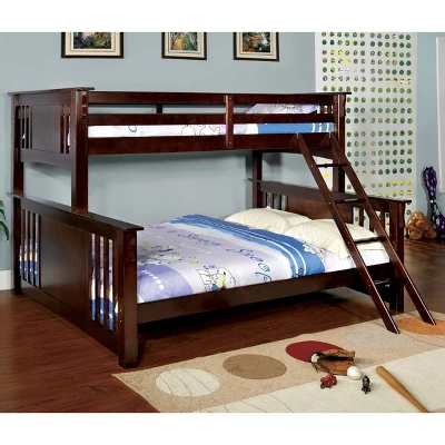 HOMES: Inside + Out Twin XL Over Queen Kids' Lea Bunk Bed Dark Walnut - IoHOMES 6 HOMES: Inside + Out Twin XL Over Queen Kids' Lea Bunk Bed Dark Walnut - IoHOMES - Image 4