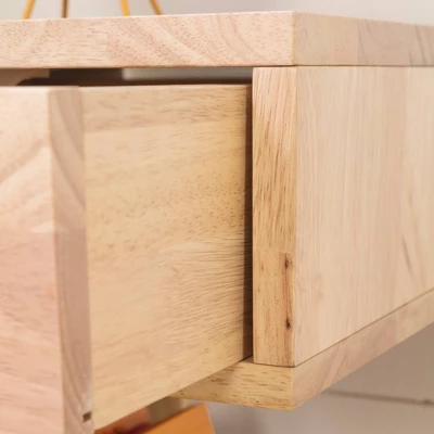 Sweedi Solid Wood 1 Drawer Nightstand Natural Wood - South Shore 3 Sweedi Solid Wood 1 Drawer Nightstand Natural Wood - South Shore