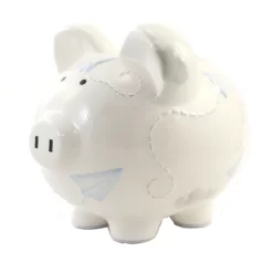 Bank Paper Airplane Piggy Bank - One Bank 7.75 Inches - Money Savings - 36906. - Ceramic - White 7 Bank Paper Airplane Piggy Bank - One Bank 7.75 Inches - Money Savings - 36906. - Ceramic - White -Children's Home GUEST 1bd9c362 1032 490e 8af5 c516f896a200