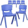 Flash Furniture 6 Pack Plastic Stackable School Chair With 13.25" Seat Height -Children's Home GUEST 1e581748 cece 42d4 9c7a ebca85e57631