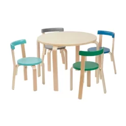 ECR4Kids Bentwood Table And Curved Back Chair Set, Kids Wood Furniture -Children's Home GUEST 1e713fa1 0699 4d4d bb90 12062da92eb9