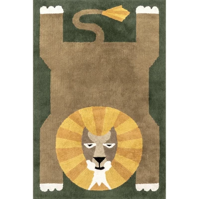 NuLOOM Tamira Colorful Lion Machine Washable Kids Area Rug 11 NuLOOM Tamira Colorful Lion Machine Washable Kids Area Rug - Image 9