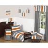 Gray & Orange Striped Curtain Panels - Sweet Jojo Designs -Children's Home GUEST 217802cd 83a9 40e5 b9fd aa1f1686373c