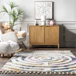 NuLOOM Ava Colorful Maze Kids Tassel Area Rug -Children's Home GUEST 22928018 9ef9 4ffe 8748 cee941b61a44