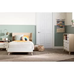 Yodi 2 Drawer Nightstand Soft Elm/White - South Shore 15 Yodi 2 Drawer Nightstand Soft Elm/White - South Shore -Children's Home GUEST 233ba939 d918 49aa b207 b7b23e9332b4