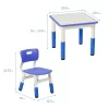 ECR4Kids Square Resin Dry-Erase Adjustable Activity Table With 2 Chairs (3-Piece Set) -Children's Home GUEST 2346dcb6 243f 4174 a76b a6576a62f0ff