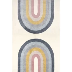 NuLOOM Jerri Double Half Rainbow Kids Area Rug -Children's Home GUEST 249bca48 fb3c 4370 819c a0032aa98e0c