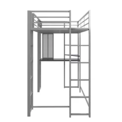 Twin Adele Loft Bed With Desk Silver - Room & Joy -Children's Home GUEST 25306ed4 50ad 45ec b417 86ced7dd37b6