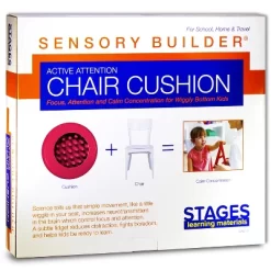 Stages Learning Materials Sensory Builder Active Attention Chair Cushion, Red
