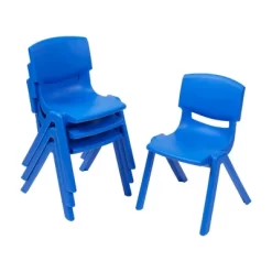 ECR4Kids Plastic School Stack Chair For Indoors And Outdoors, 12in Seat Height, 4-Pack -Children's Home GUEST 26e2c50f f0b8 43ab a6f4 3a7a6fc6ef5b