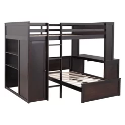 Loft Bed With Stand-Alone Bed, Shelves, Desk And Wardrobe - ModernLuxe 15 Loft Bed With Stand-Alone Bed, Shelves, Desk And Wardrobe - ModernLuxe -Children's Home GUEST 277f4424 1789 4f07 acd7 1c83742974c7