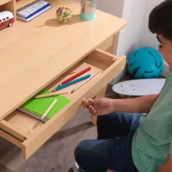 KidKraft Avalon Desk With Hutch And Chair Natural 8 KidKraft Avalon Desk With Hutch And Chair Natural -Children's Home GUEST 27e3c6bf 8e3a 4757 a087 de89ed2c7309