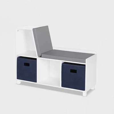 RiverRidge Home Kids' Book Nook Collection Cubby Storage Bench With 2 Bins - RiverRidge 8 RiverRidge Home Kids' Book Nook Collection Cubby Storage Bench With 2 Bins - RiverRidge - Image 6