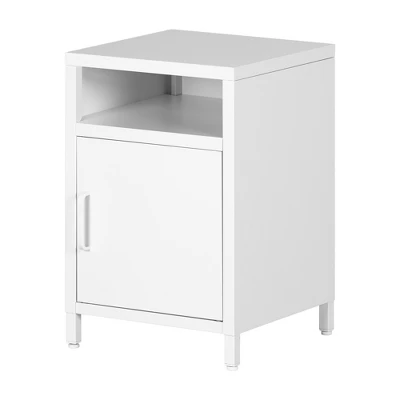 Sweedi Metal 1-Door Nightstand - South Shor 10 Sweedi Metal 1-Door Nightstand - South Shor - Image 8