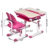 Costway Children Desk Chair Set Adjustable Study Table Drawer Winged Backrest Chair -Children's Home GUEST 28f6d7b3 7133 4b8c 852a 49159e12b3c8