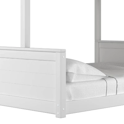 Twin Over Full Capri Wood Bunk Bed White - Hillsdale Furniture 13 Twin Over Full Capri Wood Bunk Bed White - Hillsdale Furniture - Image 11