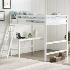 Full Caspian Loft Bed White - Hillsdale Furniture -Children's Home GUEST 2b546070 e4f5 4ef9 86d5 9d48d45db986