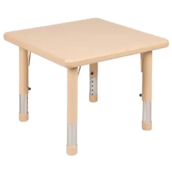 Flash Furniture 24" Square Plastic Height Adjustable Activity Table -Children's Home GUEST 2febda5d 9433 44f6 9bf0 611f1c987b67