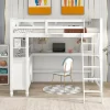 Full Size Wooden Loft Bed With Drawers, Shelves And Desk - ModernLuxe -Children's Home GUEST 2ffa3c71 3ed3 4271 8f16 710d55a01c50