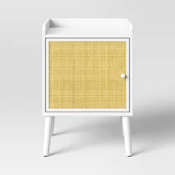 Rattan And Wood Bedside Kids' Table White - Pillowfort™ 12 Rattan And Wood Bedside Kids' Table White - Pillowfort™ -Children's Home GUEST 31e37372 6dd3 4d62 aff1 7fa1e8922dcf