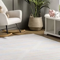 NuLOOM Alise Kids Striped Nursery Or Playroom Area Rug 18 NuLOOM Alise Kids Striped Nursery Or Playroom Area Rug -Children's Home GUEST 31f7a817 0a45 4484 bf30 9c60719a1b7e