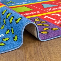 KC CUBS Boy & Girl Kids Math Symbols, Numbers & Shapes Educational Learning & Fun Game Play Area Nursery Bedroom Classroom Rug Carpet -Children's Home GUEST 31fec62a f20e 4ee6 8324 f97962d2e3f1