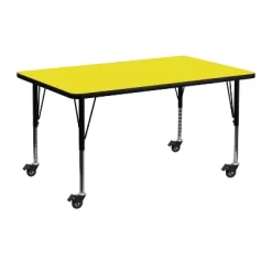 Emma And Oliver Mobile 24x48 Rectangle HP Laminate Preschool Activity Table -Children's Home GUEST 32ec8ab7 c590 45c6 bc60 d43fe39b5e86