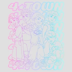 Women's Turning Red 4*Town Neon Stack Racerback Tank Top