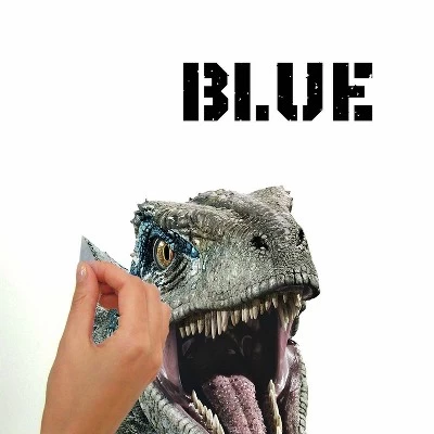 Roommates Jurassic World 2 Blue Velociraptor Giant Wall Decal 5 Roommates Jurassic World 2 Blue Velociraptor Giant Wall Decal - Image 3