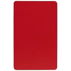 Emma And Oliver Mobile 30x72 Red HP Laminate Adjustable Activity Table